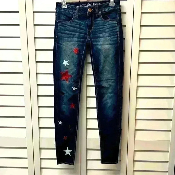 American Eagle Super Low Jegging - Size 2 Long - Picture 1 of 4